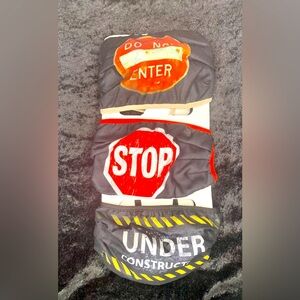 Fashion Road Sign Face Masks Stop Sign Do Not Enter Under Construction,Pack of 3